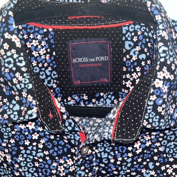 Across the Pond Floral and Polka Dot Button Up - Picture 2 of 3